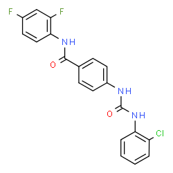 ChemSpider 2D Image | 4-{[(2-Chlorophenyl)carbamoyl]amino}-N-(2,4-difluorophenyl)benzamide | C20H14ClF2N3O2