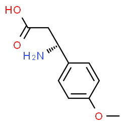 ChemSpider 2D Image | (S)-3-Amino-3-(4-methoxyphenyl)propanoic acid | C10H13NO3