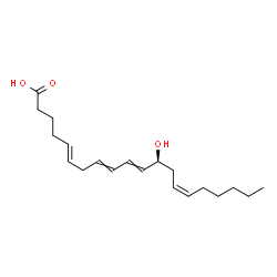 ChemSpider 2D Image | (5E,8E,10E,12S,14Z)-12-Hydroxy-5,8,10,14-icosatetraenoic acid | C20H32O3