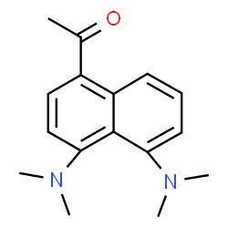 ChemSpider 2D Image | 1-[4,5-Bis(dimethylamino)-1-naphthyl]ethanone | C16H20N2O