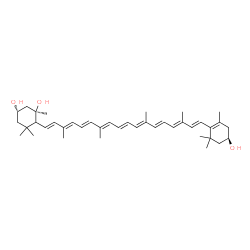 ChemSpider 2D Image | (3S,3'R,5R)-5,6-Dihydro-beta,beta-carotene-3,3',5-triol | C40H58O3