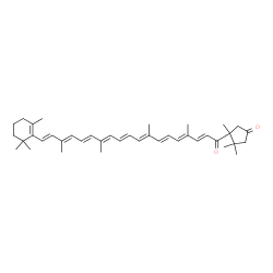 ChemSpider 2D Image | beta,kappa-Carotene-3',6'-dione | C40H54O2