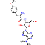 InChI=1/C22H29N7O5/c1-28(2)19-17-20(25-10-24-19)29(11-26-17)22-18(31)16(15(9-30)34-22)27-21(32)14(23)8-12-4-6-13(33-3)7-5-12/h4-7,10-11,14-16,18,22,30-31H,8-9,23H2,1-3H3,(H,27,32)/t14-,15-,16-,18-,22+/m1/s1