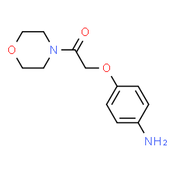 ChemSpider 2D Image | 2-(4-Aminophenoxy)-1-morpholinoethanone | C12H16N2O3