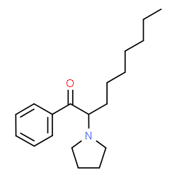 ChemSpider 2D Image | 1-Phenyl-2-(1-pyrrolidinyl)-1-nonanone | C19H29NO