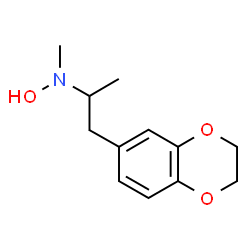 ChemSpider 2D Image | 1-(2,3-Dihydro-1,4-benzodioxin-6-yl)-N-hydroxy-N-methyl-2-propanamine | C12H17NO3