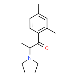 ChemSpider 2D Image | 2',4'-Dimethyl-.Alpha.-Pyrrolidinopropiophenone | C15H21NO