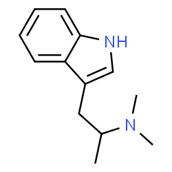ChemSpider 2D Image | 1-(1H-Indol-3-yl)-N,N-dimethyl-2-propanamine | C13H18N2