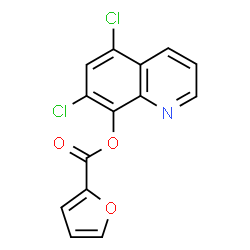 ChemSpider 2D Image | 5,7-Dichloro-8-quinolinyl 2-furoate | C14H7Cl2NO3