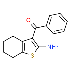 ChemSpider 2D Image | 3-Benzoyl-4,5,6,7-tetrahydro-1-benzothiophen-2-amine | C15H15NOS