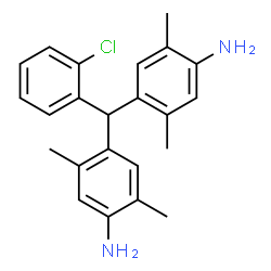 ChemSpider 2D Image | 4,4'-[(2-Chlorophenyl)methylene]bis(2,5-dimethylaniline) | C23H25ClN2