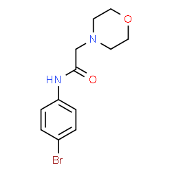 ChemSpider 2D Image | N-(4-Bromophenyl)-2-(4-morpholinyl)acetamide | C12H15BrN2O2