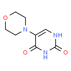 ChemSpider 2D Image | 5-morpholino-2,4(1H,3H)-pyrimidinedione | C8H11N3O3