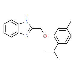 ChemSpider 2D Image | 2-[(2-Isopropyl-5-methylphenoxy)methyl]-1H-benzimidazole | C18H20N2O