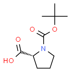 ChemSpider 2D Image | Boc-D-Pro-OH | C10H17NO4
