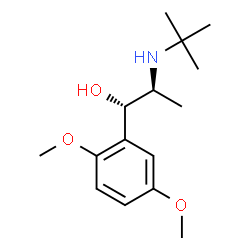ChemSpider 2D Image | (1S,2S)-1-(2,5-Dimethoxyphenyl)-2-[(2-methyl-2-propanyl)amino]-1-propanol | C15H25NO3