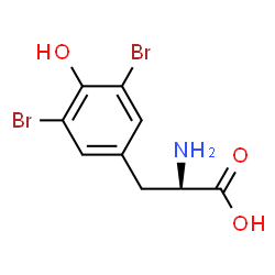 ChemSpider 2D Image | 3,5-Dibromotyrosine | C9H9Br2NO3