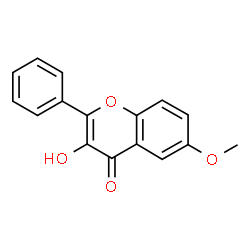 ChemSpider 2D Image | 3-Hydroxy-6-methoxyflavone | C16H12O4