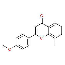 ChemSpider 2D Image | 2-(4-Methoxyphenyl)-8-methyl-4H-chromen-4-one | C17H14O3