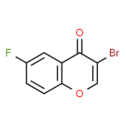 ChemSpider 2D Image | 3-Bromo-6-fluorochromone | C9H4BrFO2