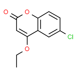 ChemSpider 2D Image | 6-Chloro-4-ethoxy-2H-chromen-2-one | C11H9ClO3