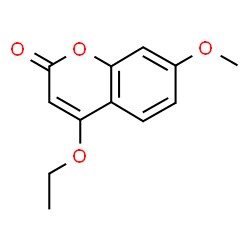 ChemSpider 2D Image | 4-Ethoxy-7-methoxy-2H-chromen-2-one | C12H12O4