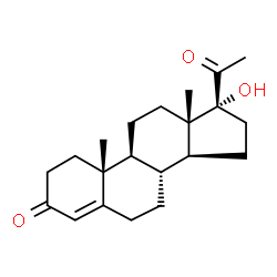 ChemSpider 2D Image | Hydroxyprogesterone | C21H30O3