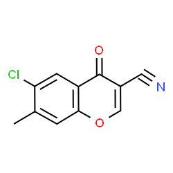ChemSpider 2D Image | 6-Chloro-3-cyano-7-methylchromone | C11H6ClNO2