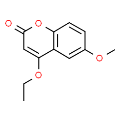ChemSpider 2D Image | 4-Ethoxy-6-methoxy-2H-chromen-2-one | C12H12O4