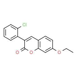 ChemSpider 2D Image | 3(2'-Chlorophenyl)-7-ethoxycoumarin | C17H13ClO3