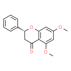 ChemSpider 2D Image | (2R)-5,7-Dimethoxy-2-phenyl-2,3-dihydro-4H-chromen-4-one | C17H16O4