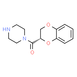 ChemSpider 2D Image | (S)-1,4-Benzodioxan-2-Carboxypiperazine | C13H16N2O3