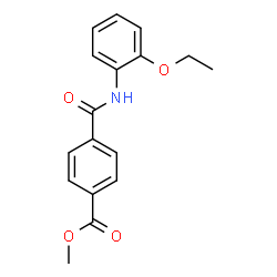 ChemSpider 2D Image | Methyl 4-[(2-ethoxyphenyl)carbamoyl]benzoate | C17H17NO4