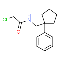 ChemSpider 2D Image | 2-Chloro-N-[(1-phenylcyclopentyl)methyl]acetamide | C14H18ClNO