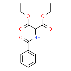 ChemSpider 2D Image | Diethyl benzamidomalonate | C14H17NO5