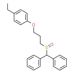 ChemSpider 2D Image | 1-{3-[(Diphenylmethyl)sulfinyl]propoxy}-4-ethylbenzene | C24H26O2S