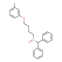 ChemSpider 2D Image | 1-{4-[(Diphenylmethyl)sulfinyl]butoxy}-3-methylbenzene | C24H26O2S