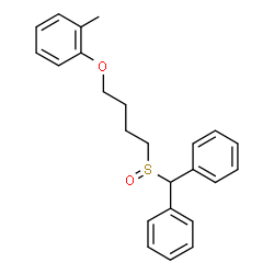 ChemSpider 2D Image | 1-{4-[(Diphenylmethyl)sulfinyl]butoxy}-2-methylbenzene | C24H26O2S