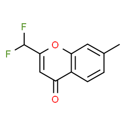 ChemSpider 2D Image | 2-(Difluoromethyl)-7-methyl-4H-chromen-4-one | C11H8F2O2