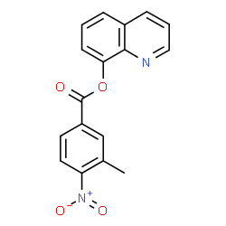 ChemSpider 2D Image | 8-Quinolinyl 3-methyl-4-nitrobenzoate | C17H12N2O4