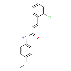 ChemSpider 2D Image | (2E)-3-(2-Chlorophenyl)-N-(4-methoxyphenyl)acrylamide | C16H14ClNO2