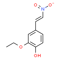 ChemSpider 2D Image | 2-Ethoxy-4-[(E)-2-nitrovinyl]phenol | C10H11NO4