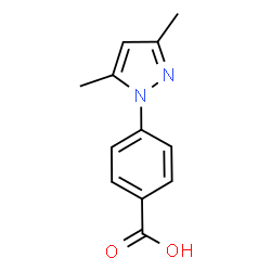 ChemSpider 2D Image | 4-(3,5-Dimethyl-1H-pyrazol-1-yl)benzoic acid | C12H12N2O2