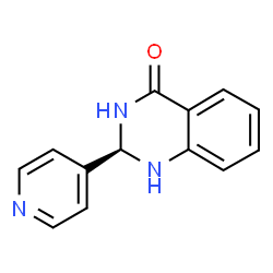 ChemSpider 2D Image | (2R)-2-(4-Pyridinyl)-2,3-dihydro-4(1H)-quinazolinone | C13H11N3O
