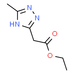 ChemSpider 2D Image | Ethyl (3-methyl-1H-1,2,4-triazol-5-yl)acetate | C7H11N3O2