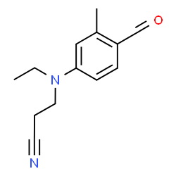 ChemSpider 2D Image | 2-Methyl-4-[N-ethyl-N-(2-cyanoethyl)]aminobezaldehyde | C13H16N2O