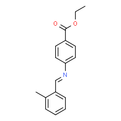 ChemSpider 2D Image | Ethyl 4-[(E)-(2-methylbenzylidene)amino]benzoate | C17H17NO2