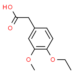 ChemSpider 2D Image | 4-Ethoxy-3-methoxyphenylacetic acid | C11H14O4