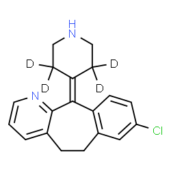 ChemSpider 2D Image | Desloratadine-d4 | C19H15D4ClN2
