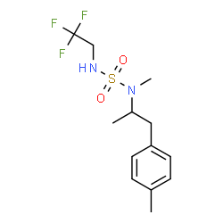 ChemSpider 2D Image | N-Methyl-N-[1-(4-methylphenyl)-2-propanyl]-N'-(2,2,2-trifluoroethyl)sulfuric diamide | C13H19F3N2O2S